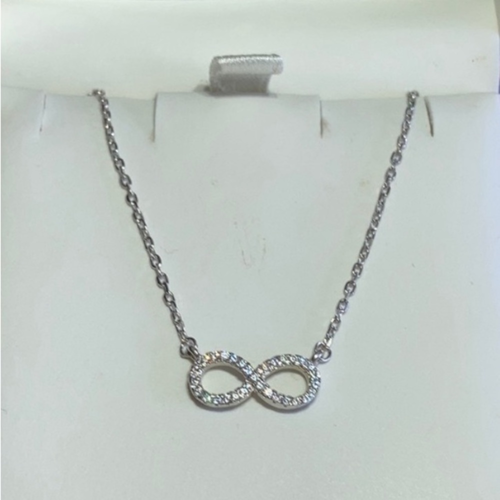 NWT Authentic 925 silver infinity necklace